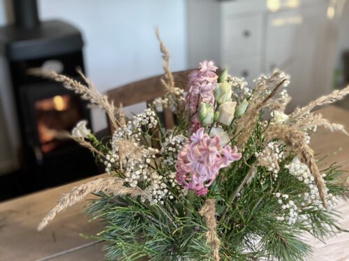 Winterstrauß / Winterdeko aus Naturmaterialien selbst gemacht - feinslieb