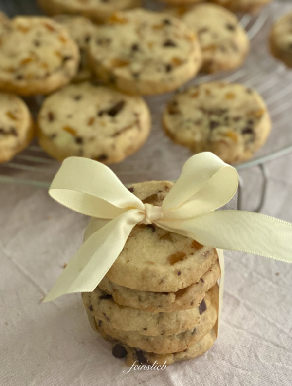 Rezept Shortbread-Cookies mit Orange und Schokolade - feinslieb