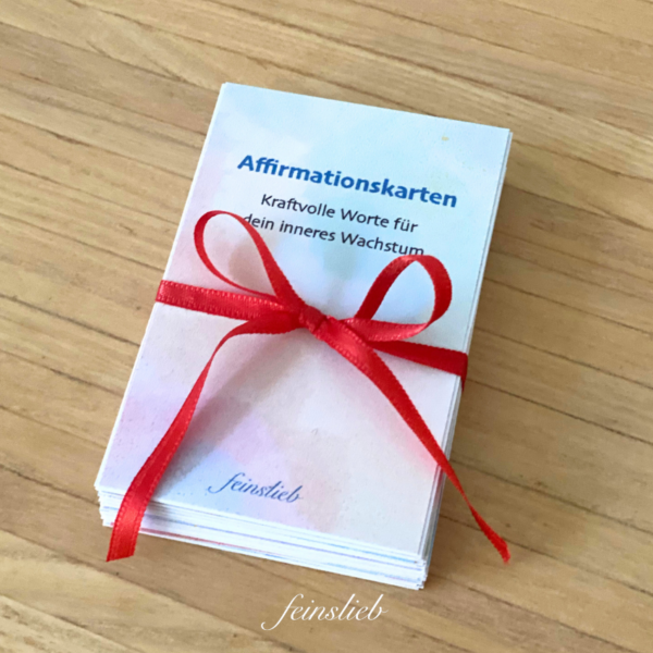 Affirmationskarten / gute Glaubenssätze Karten 52 Stück (PDF)