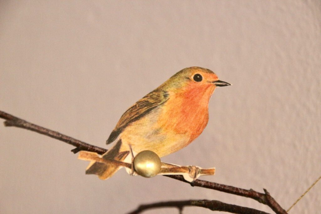Druckvorlage Vögel gezeichnet für Dekoration