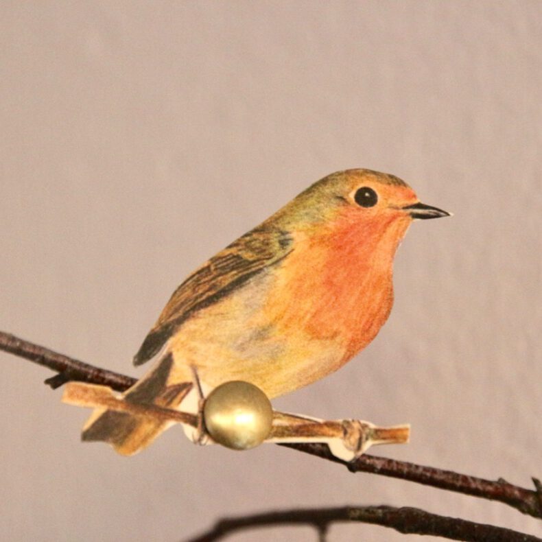 Druckvorlage Vögel gezeichnet für Dekoration